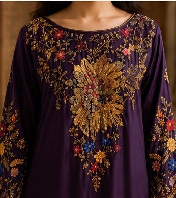 Banafsha — Embroidered pure silk