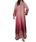Rose Ombre Embroidered Maxi